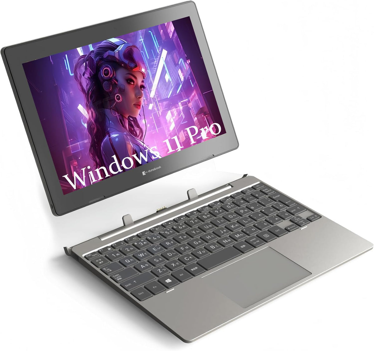 Laptop Toshiba Dynabook K50 2-in-1 cu touchscreen, ecran de 10.1" (1280x800), Intel Celeron N4020, 4 Go de RAM, 64 Go SSD, subțire și ușor, cameră web, Windows 11 Pro (Recondiționat) - TOSHIBA