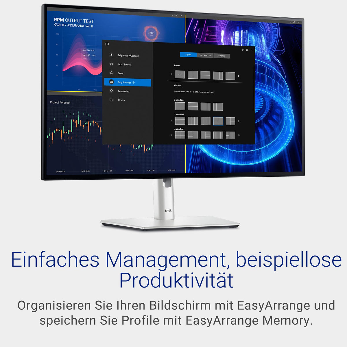 Dell UltraSharp 27 Monitor - U2724DE, QHD (2560x1440), 120Hz, IPS Black