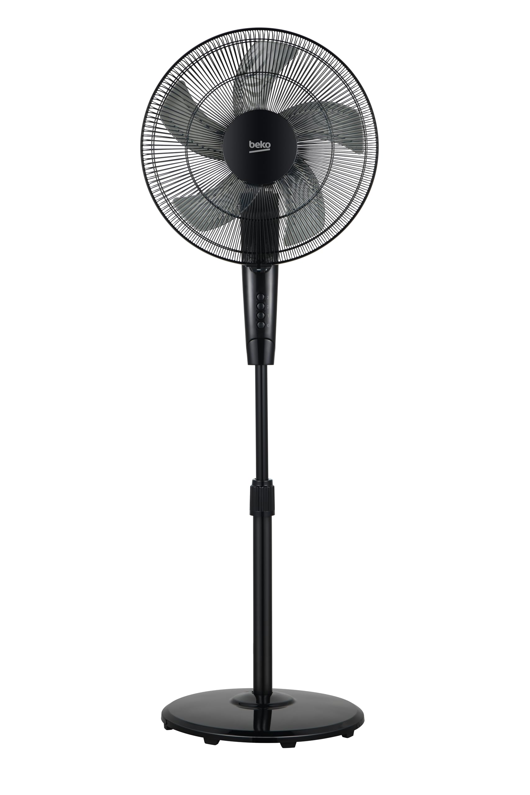 Beko - EFS5100B - Ventilator cu picior, 45 W, 3 viteze, înălțime și înclinare reglabile - Negru, 45.2 x 40 x 135 cm