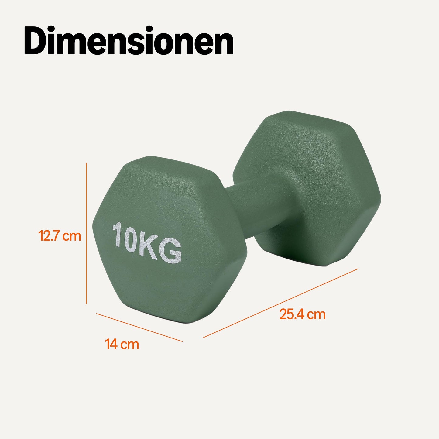 Amazon Basics Neoprene Dumbbell Weights Set, Pair of 10 kg - GND010