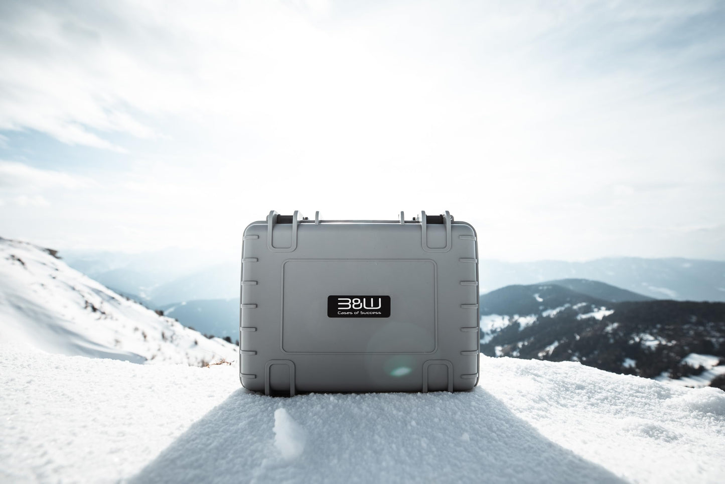 B&W International transport case Outdoor 1000 (PP.41) black - with cube foam - waterproof (IP67), dustproof, impact-resistant & extremely robust - 1000/B/SI