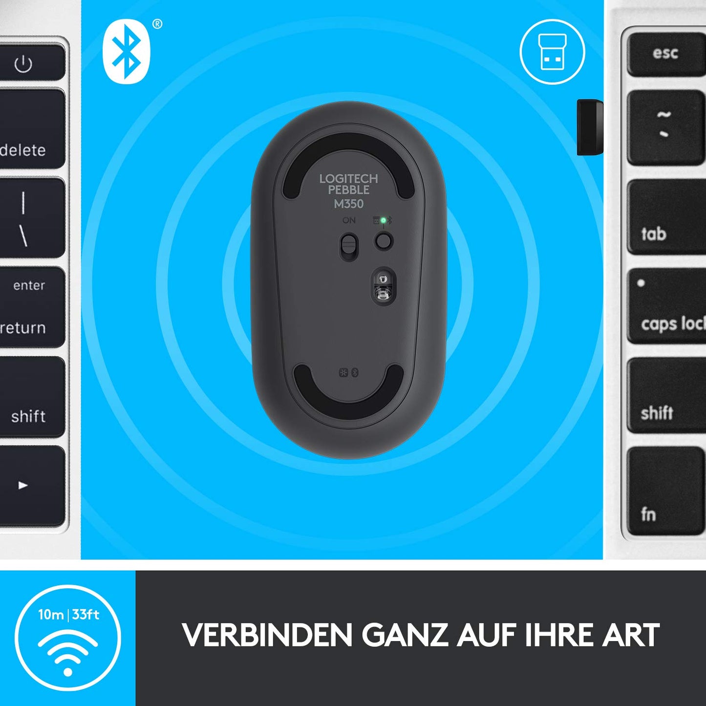 Logitech Pebble M350 Graphite