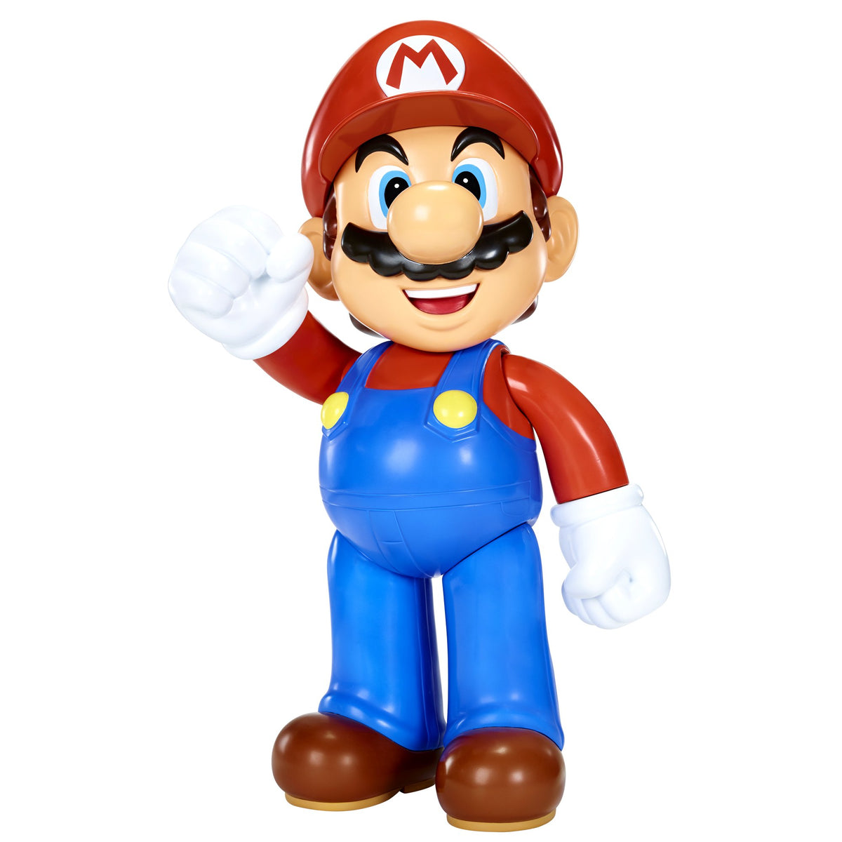 Figură Nintendo Super Mario cu o înălțime de 50 cm, mobilă în multe poziții diferite, având 11 puncte de articulație. Perfectă pentru fanii și colecționarii Super Mario, potrivită pentru copii de la 3 ani. - 78254