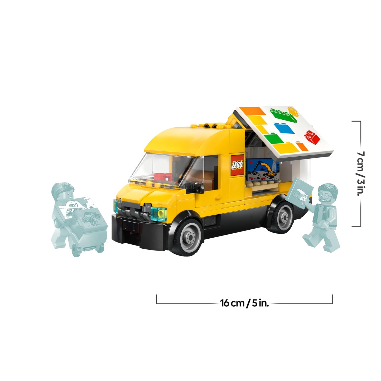 LEGO City: The LEGO delivery truck - model building with 2 minifigures, transport truck and accessories - birthday gift for boys aged 6 and over - 60500