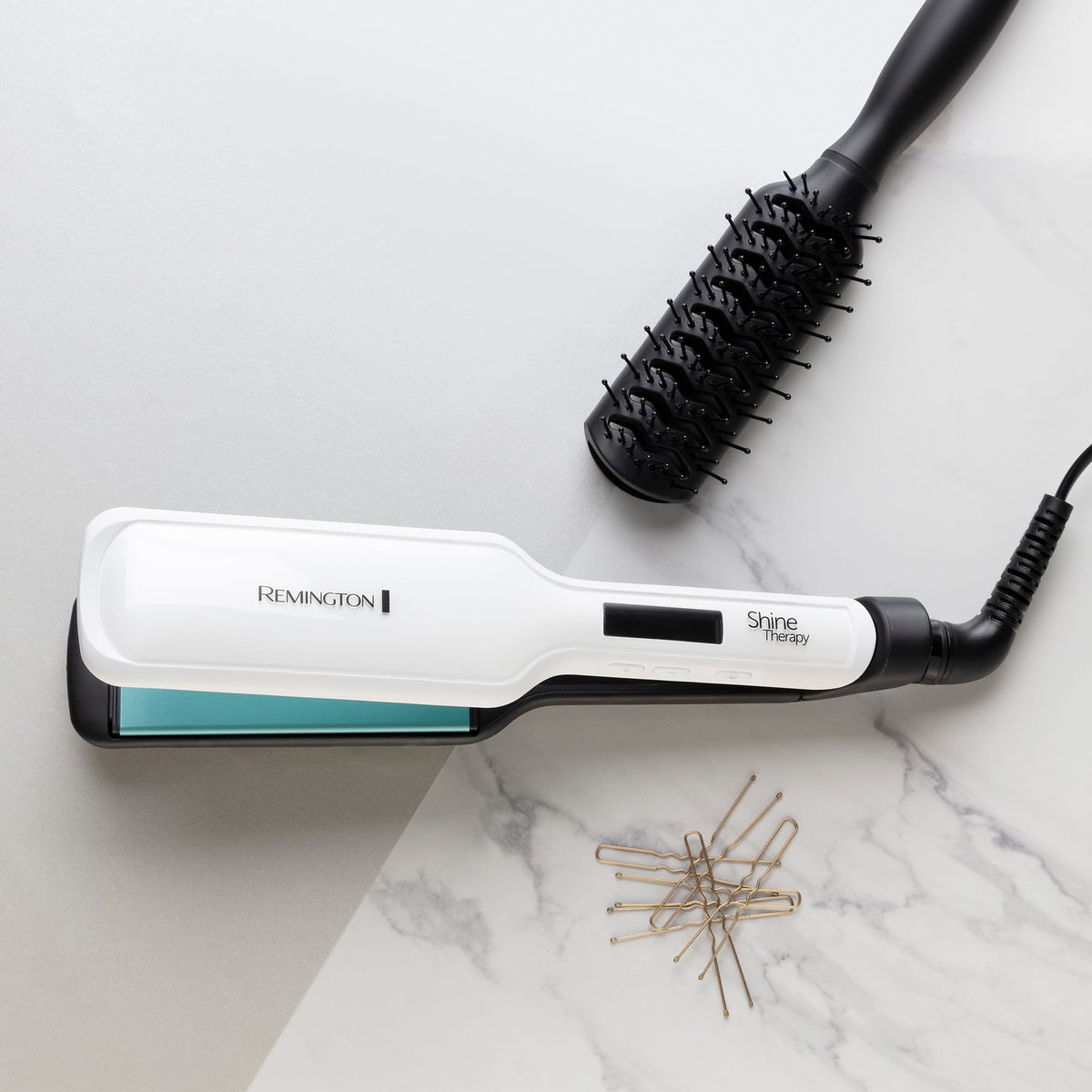 Remington Flat Iron Shine Therapy, Wide, LCD Display, 150–230°C, S8550 - 45661560100