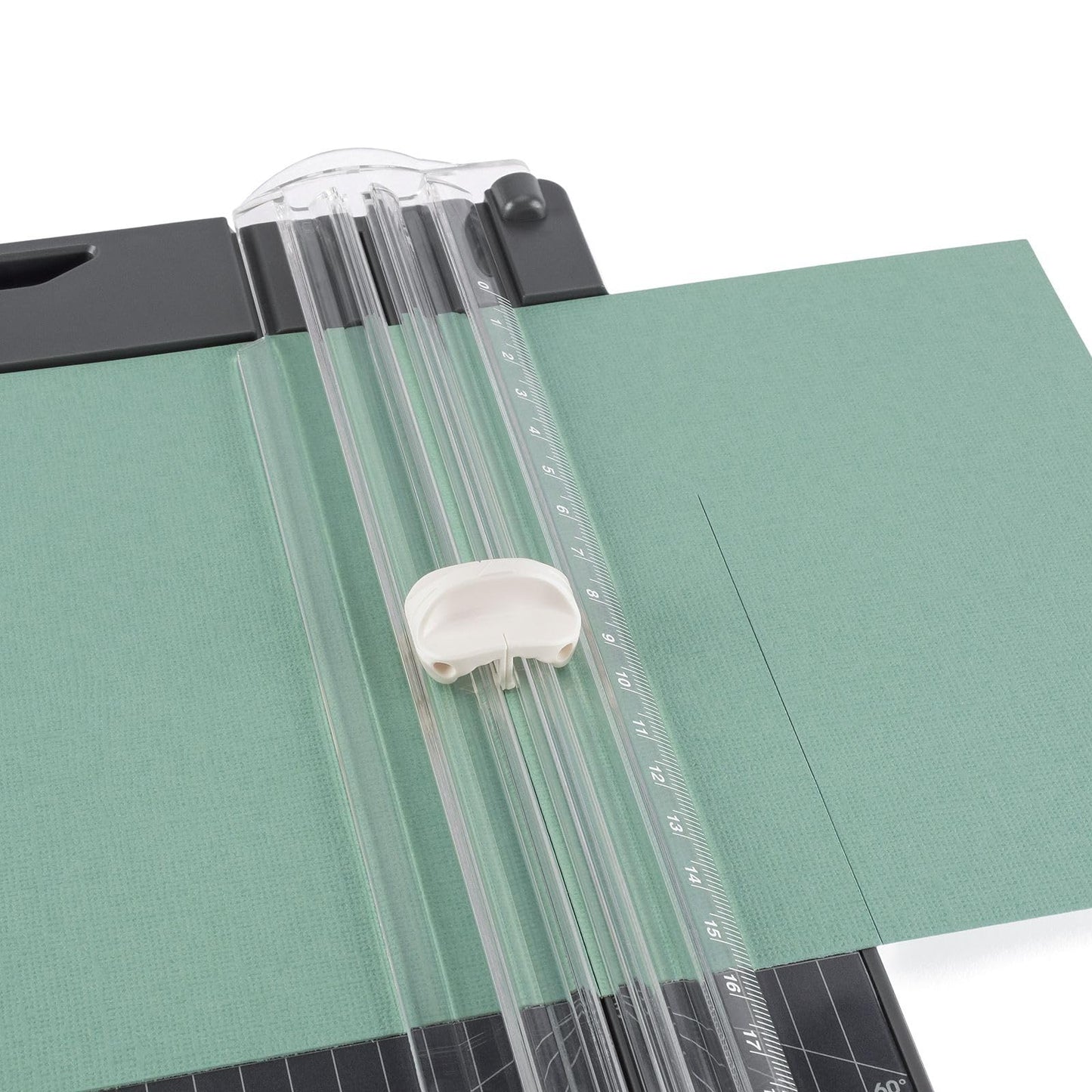 Vaessen Creative paper cutter with folding board 15 x 30.5 cm anthracite gray - paper cutting machine for the office and scrapbook accessories for card making - paper and cardboard up to A3 format - 2207-113