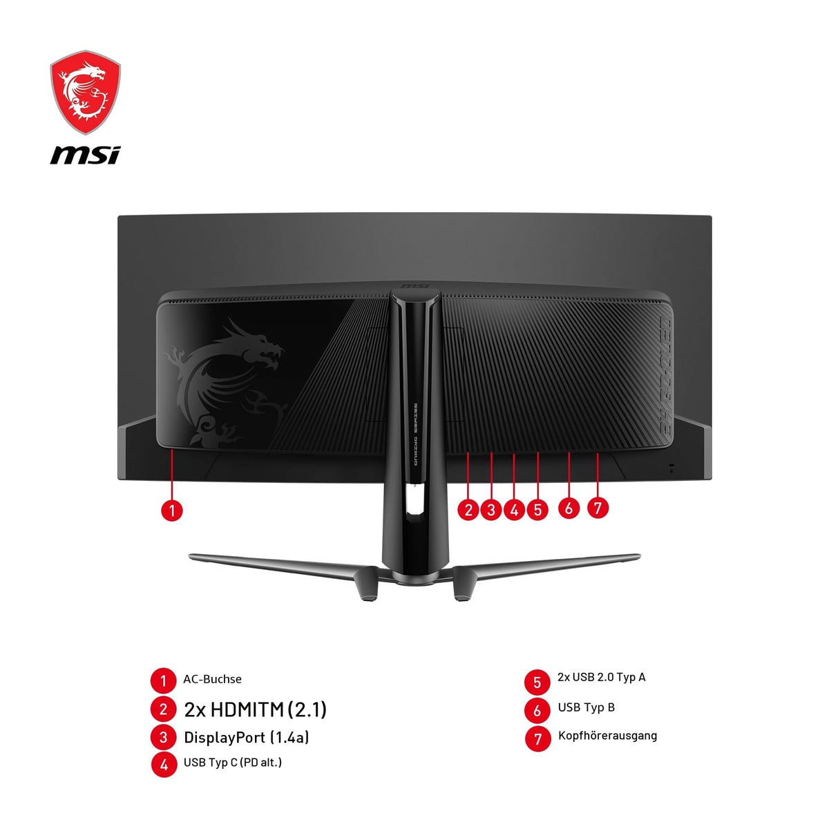 MSI MAG 341CQPA QD-OLED Monitor de Gaming Curbat de 34 inch UWQHD 1800R, 3440 x 1440 Quantum Dot OLED, 175 Hz / 0,03 ms, 99% DCI-P3, ΔE≤2, DisplayHDR True Black 400, KVM–DP 1.4a, HDMI 2.1, USB Typ C - 4711377389556