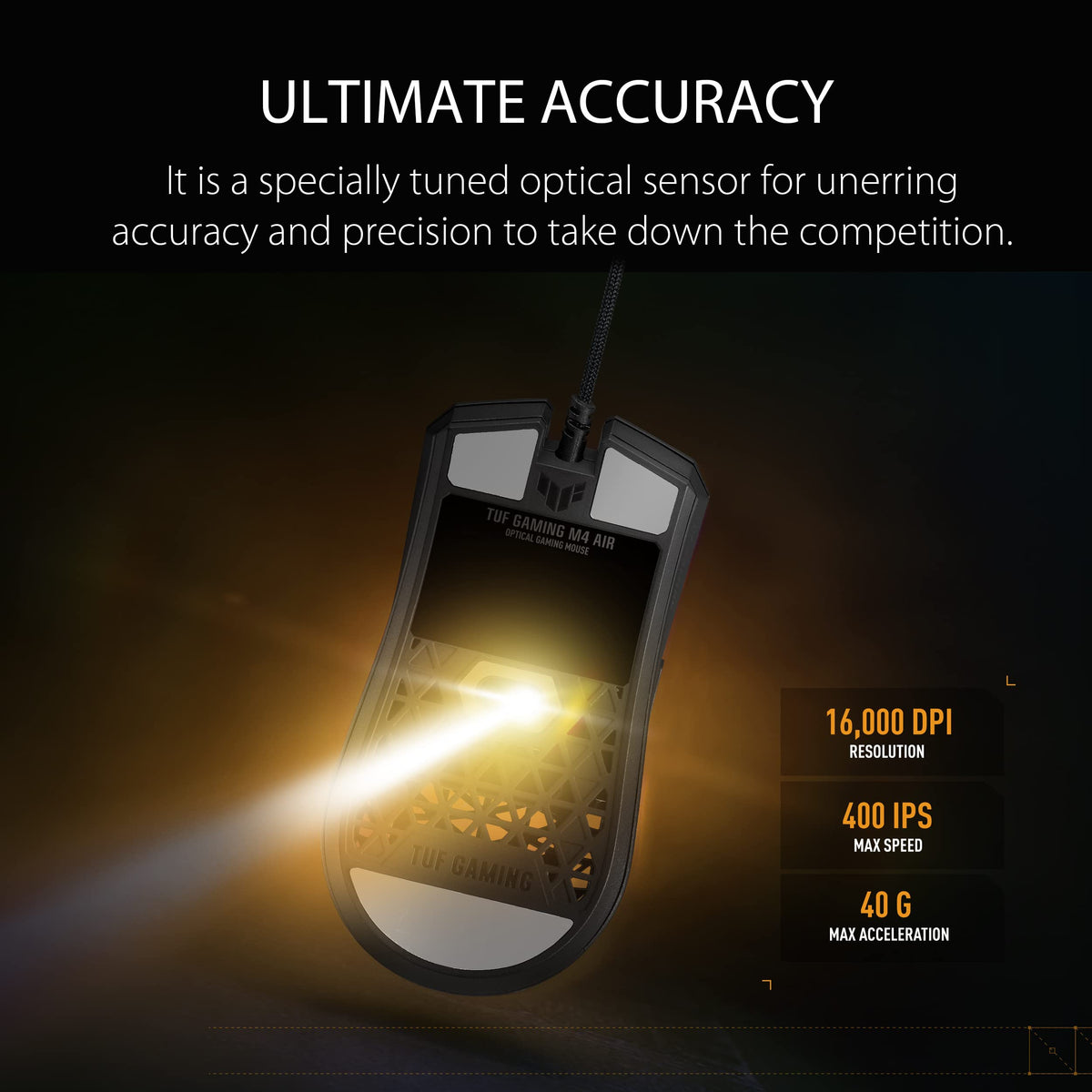 ASUS TUF Gaming M4 Air optical gaming mouse - 90MP02K0-BMUA00