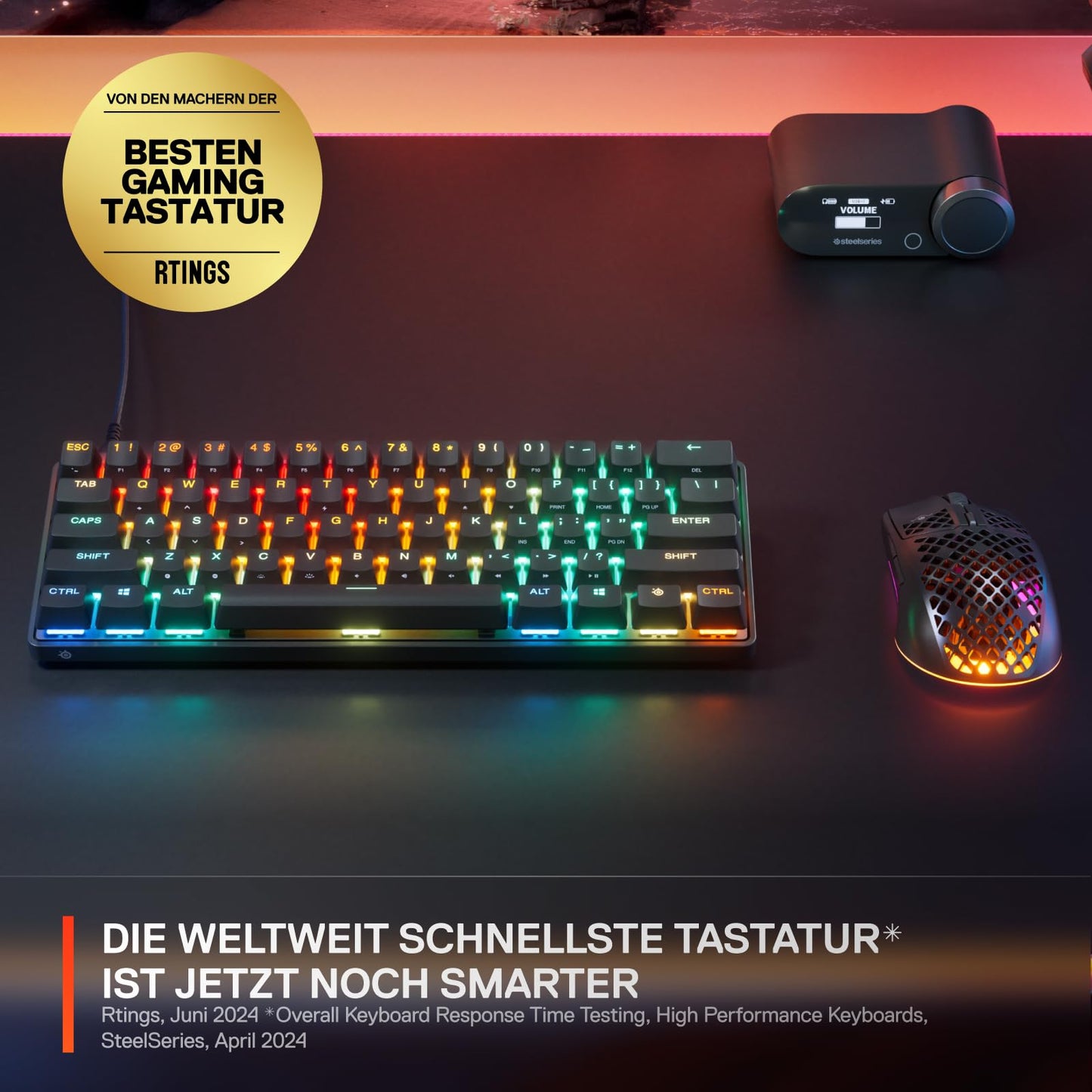 SteelSeries Apex Pro Mini Gen 3 Gaming Keyboard 60 percent - 64914