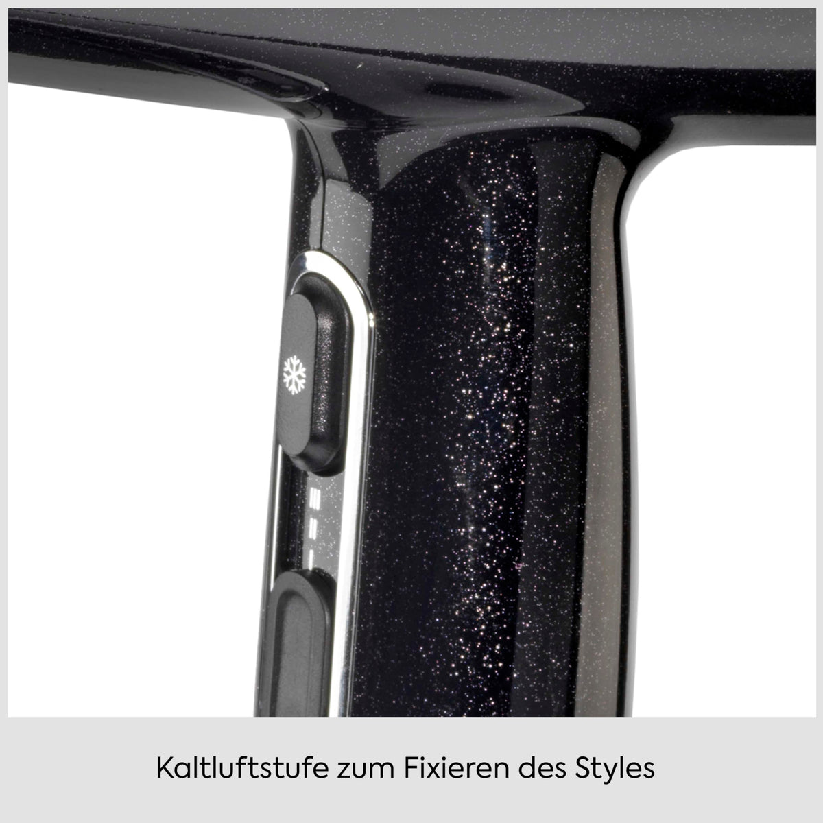 BaByliss Midnight Shine Lightweight Hair Dryer with Diffuser – 2100W Powerful, Elegant Hair Dryer, Ion Technology against Frizz, 3 Heat & 2 Speed Settings, D590DE