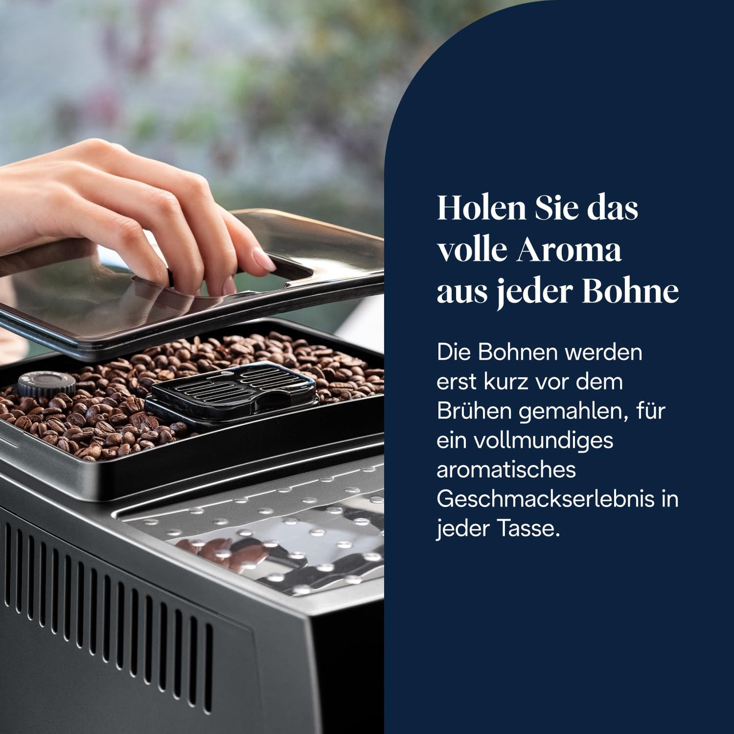 De’Longhi Magnifica S - Perfetto fully automatic coffee machine with classic milk frother, espresso and cappuccino coffee machine, control panel with buttons, black (ECAM22.110.B)