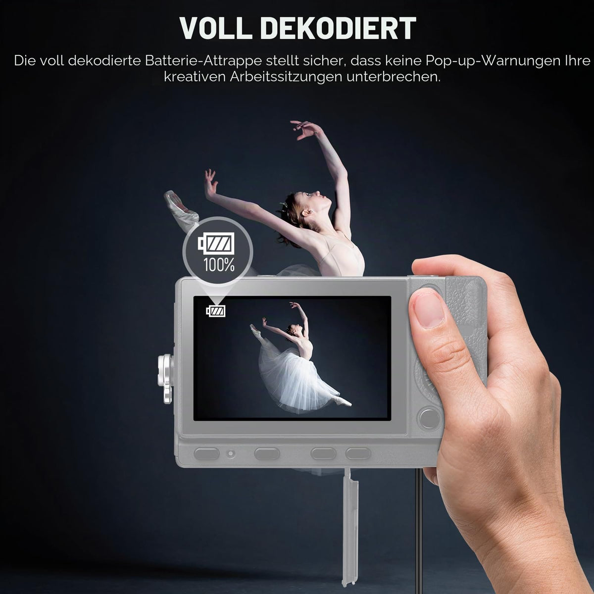 NEEWER D Tap pentru DMW-BLC12 Dummy Akku pentru baterii V Mount, compatibil cu Panasonic Lumix DMC-G7, G85, G5, FZ300, FZ2500, FZ1000, GH2, FZ200, G6, GX8, DC-Z1000 II, G95, Sigma FP, FP L, V-LUX 5, VP-BLC12