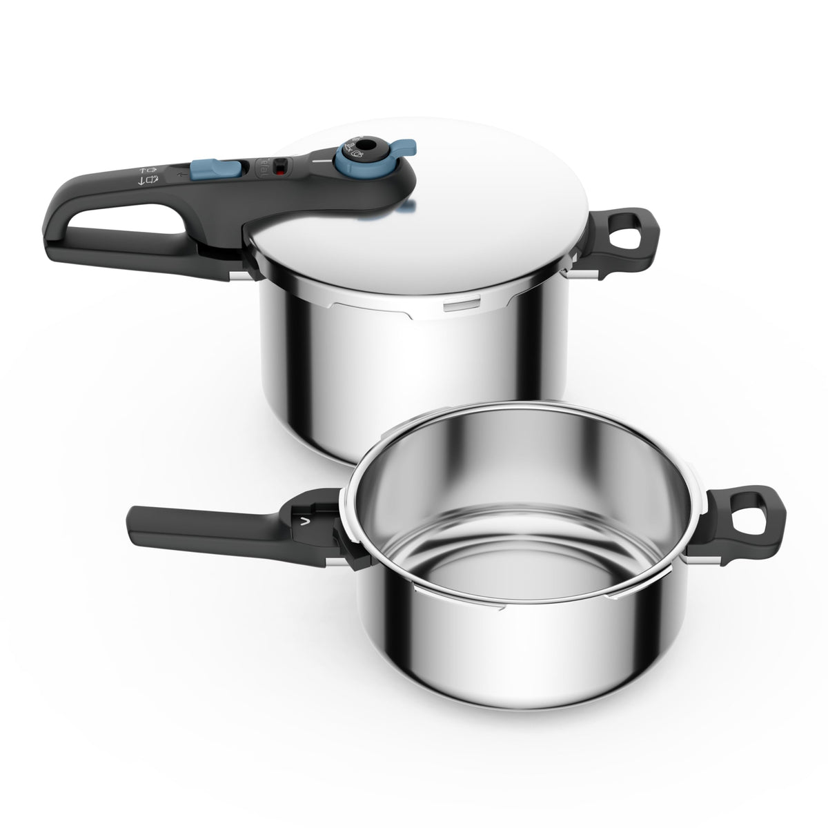 Tefal Secure Trendy Pressure Cooker 4L 6L Basket P2584301