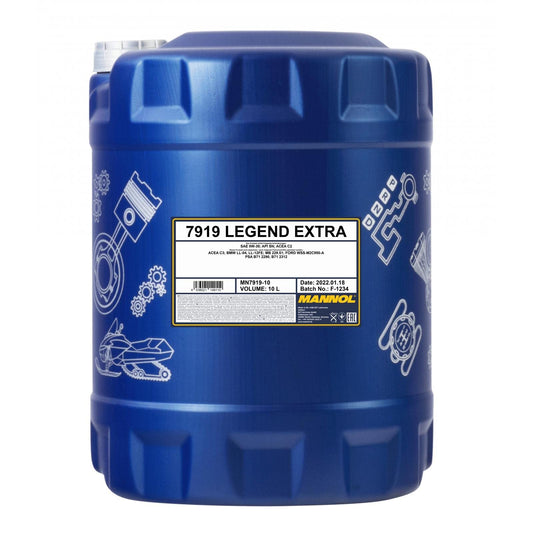 MANNOL 7919 Legend Extra engine oil 0W-30 10L, C2/C3 for petrol and diesel - MN7919-10