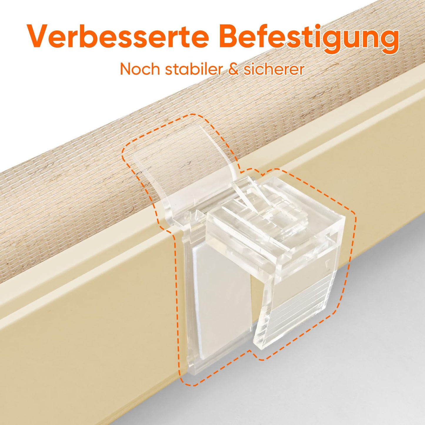 Sekey double roller blind Klemmfix without drilling for windows, double roller blind 80 cm wide, duo roller blind sun protection, 80x210cm, yellow linen - BL-2541