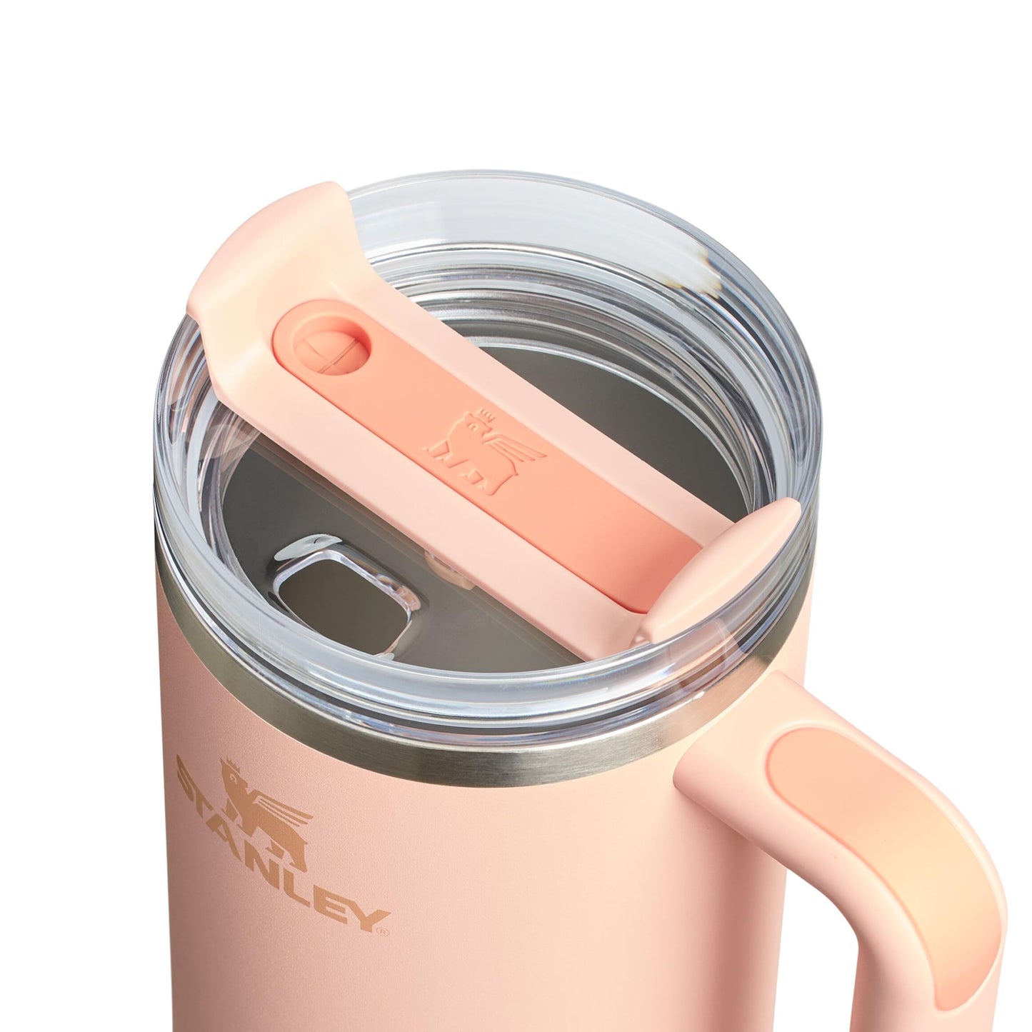 STANLEY 1913 Quencher H2.0 Flowstate Drinking Bottle with Straw 1.2L - Thermo Mug Cools Up to 11 Hours, 48 Ice Cooled - Thermos Bottle BPA Free Stainless Steel - Orange Cream - 100000115663