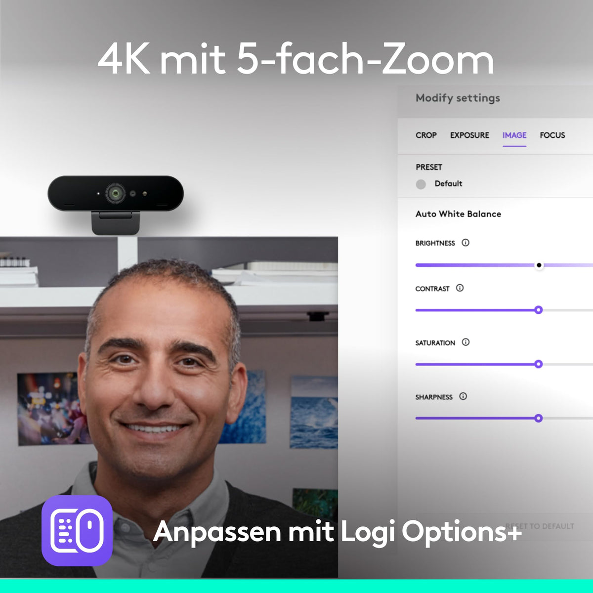 Logitech Brio 4K-Webcam pentru afaceri - 960-001746