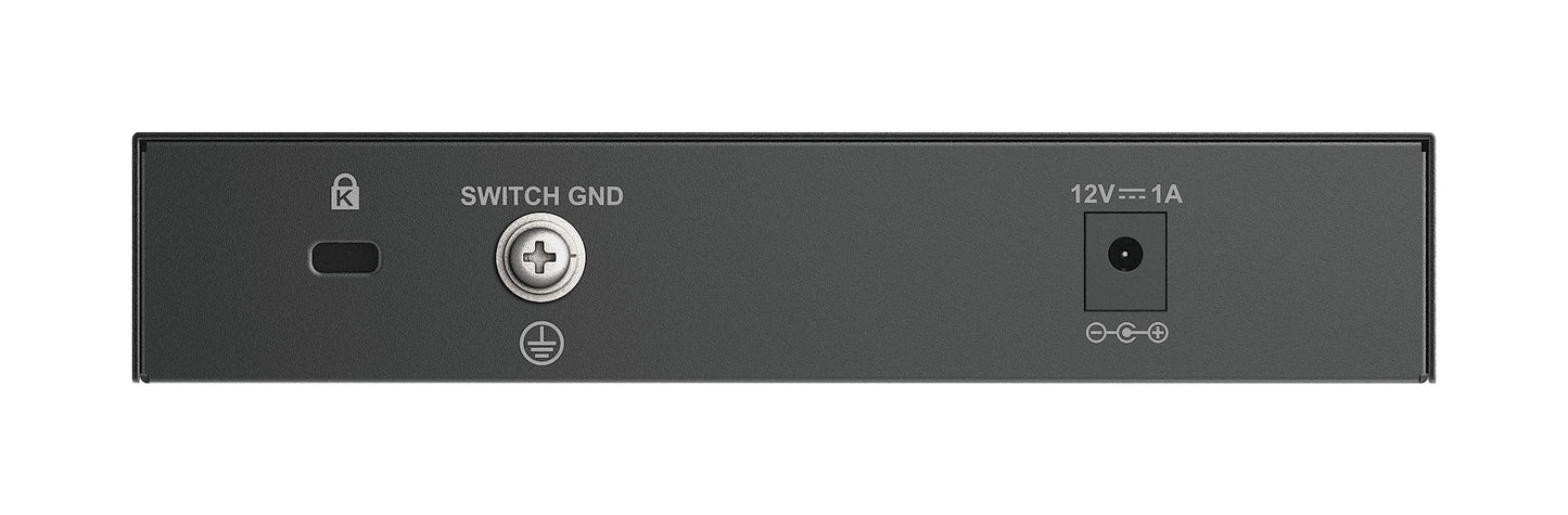 D-Link DMS-108 8-Port Multi-Gigabit Unmanaged Desktop Switch (8x 2.5G Ports, Fanless, Compact, Metal Housing, QoS, Plug and Play) - DMS-108/E