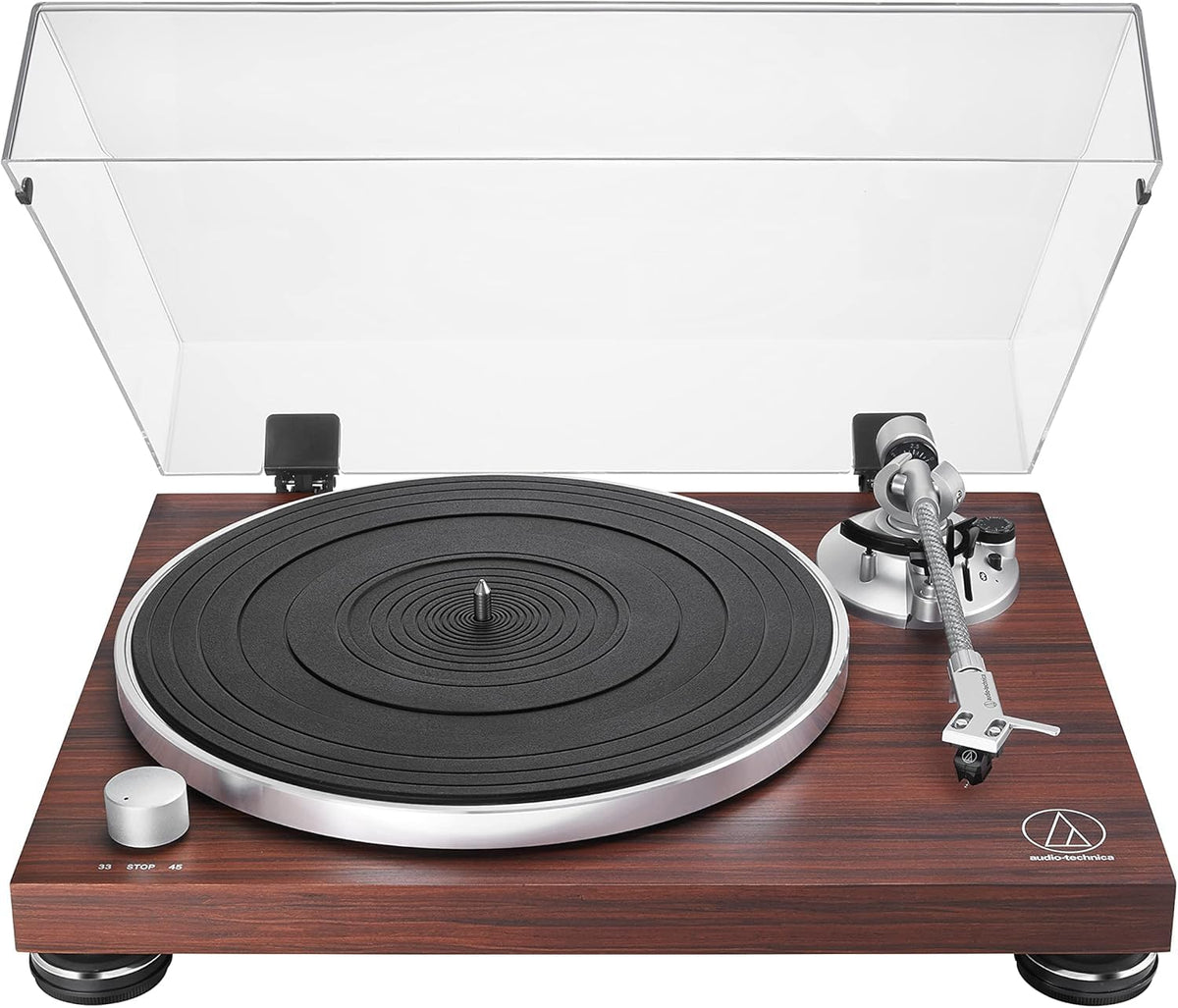 Audio-Technica LPW50BTRW Platan turntable fără fir cu acționare prin curea palisandru - AT-LPW50BTRW