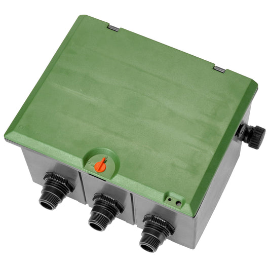Gardena Valve Box V3: Floor installation box for underground installation of irrigation valves, easy installation and removal, with child safety lock (1255-20) - 1255-U