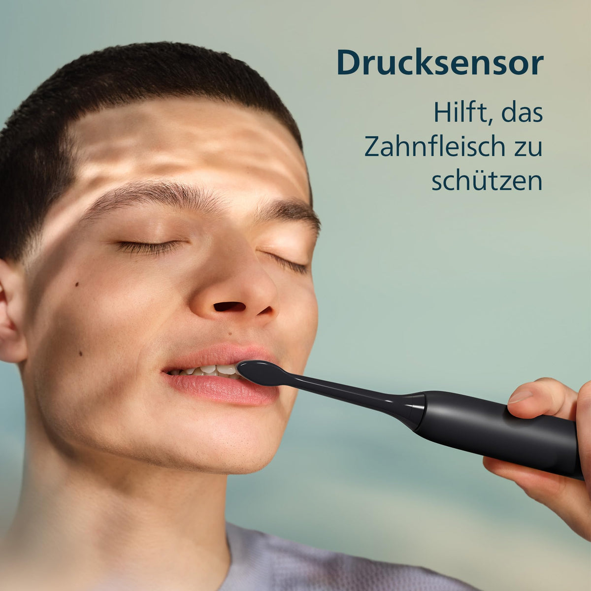 Philips Sonicare Series 3100 Electric Toothbrush – Sonic toothbrush with pressure sensor, 3 intensity levels, EasyStart, SmartTimer, 14 days of battery life, travel case, Black, HX4034/22, [New]