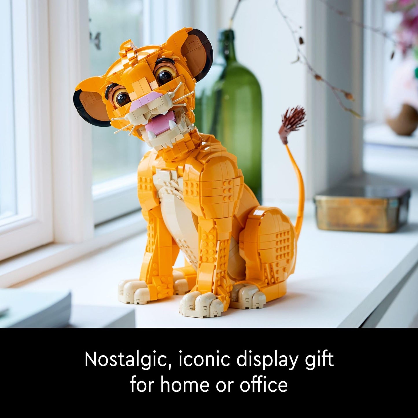 LEGO Disney Young Simba The Lion King Building Sets for Adults - Buildable Disney Figure for Display, Ages 18+ - DIY Kits & Crafts for Fans of Movie - Collectible Disney Gift for Christmas - 43247 - 6472848