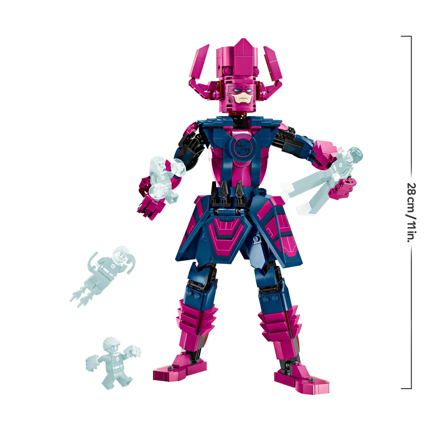 LEGO ǀ Marvel Fantastic Four vs. Galactus building figure - building set with superheroes - playset with The Thing, Invisible Woman and Human Torch - creative gift for boys and girls - 76316