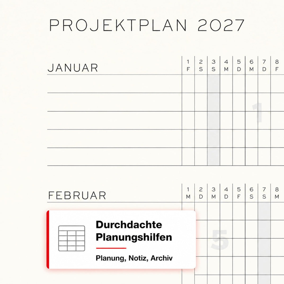 LEUCHTTURM1917 calendar săptămânal 2027 punctat mediu (A5) cu caiet - planificator de întâlniri germană, indigo, ianuarie-decembrie 2027, prezentare săptămânală în stânga + pagina de note în dreapta - 400096