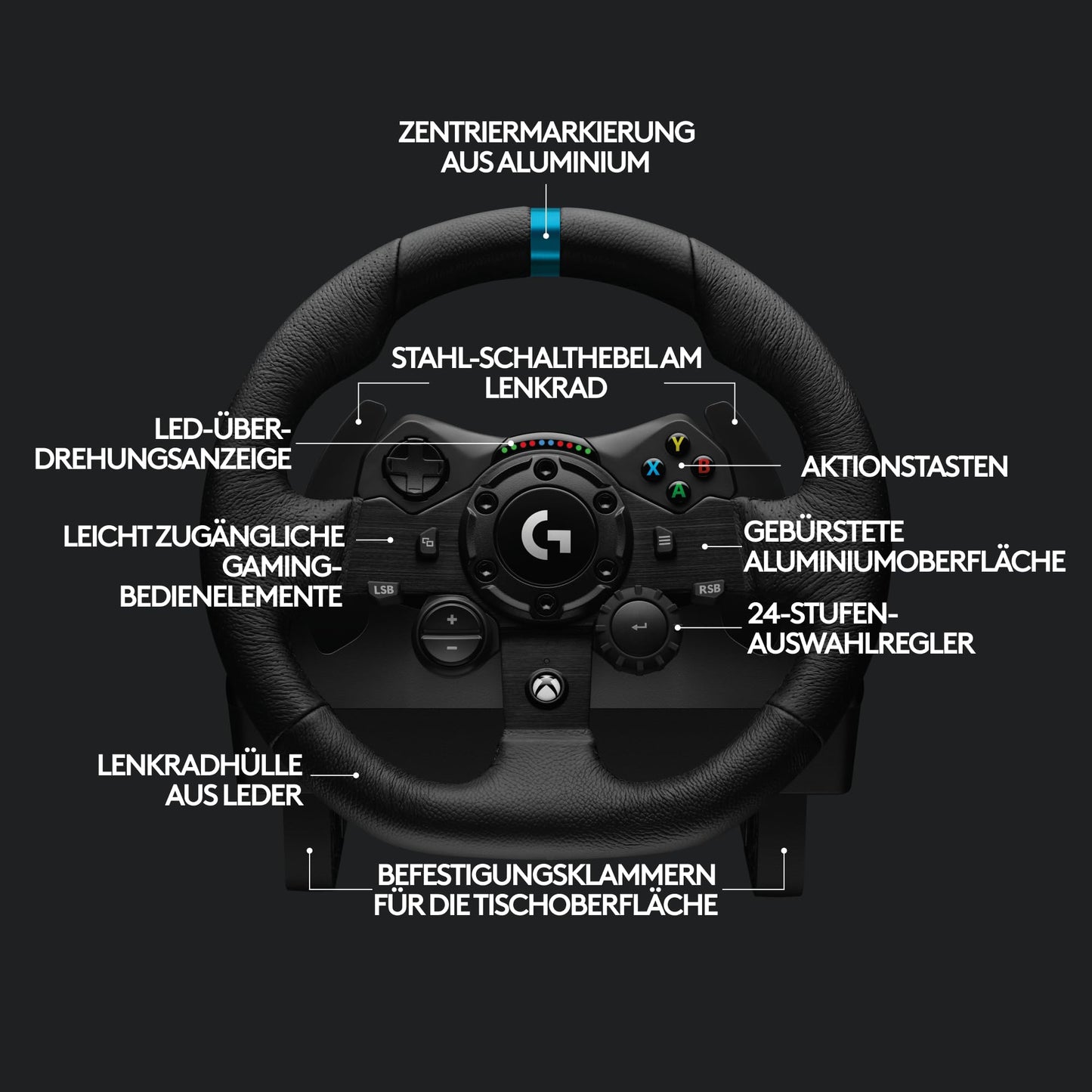 Logitech G923 Racing Wheel and Pedals, TRUEFORCE Force Feedback + Playseat Challenge X, Logitech G Edition – For Xbox X|S, Xbox One, PC, Mac – Black - 941-000158