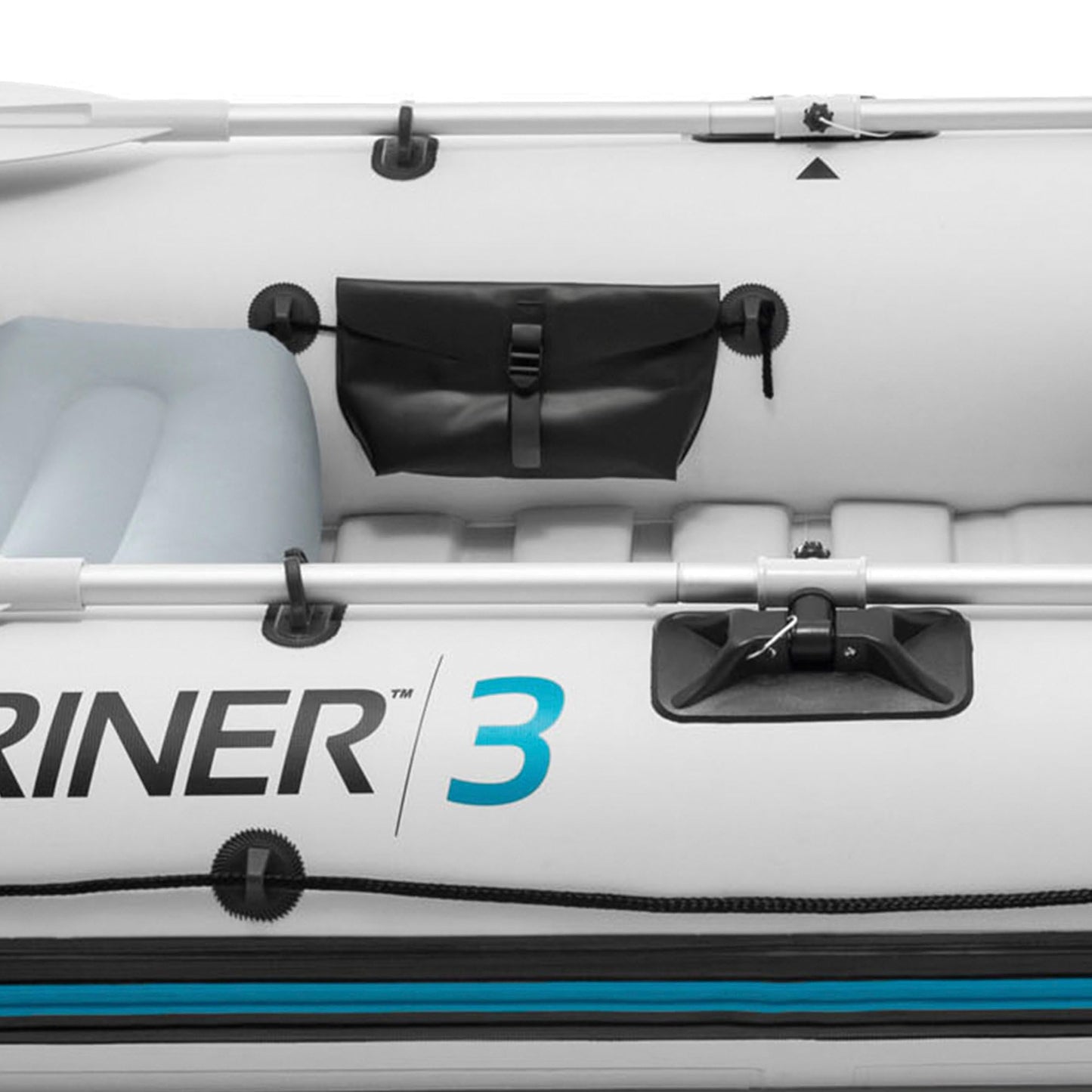 Intex Mariner 3 Inflatable Dinghy 3 Man Boat with Aluminum Oars and Pump - 68373NP