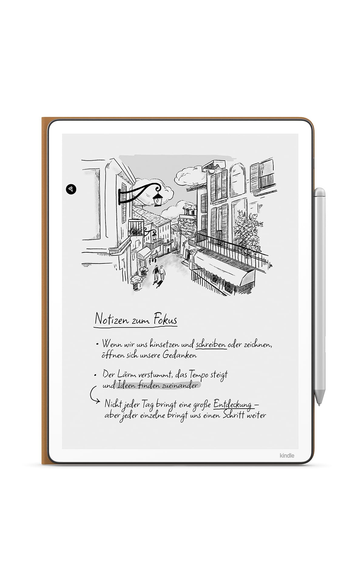 Now new: Elegant Amazon Kindle Scribe flip case with magnetic attachment, slim protective case - premium leather - 53-101640