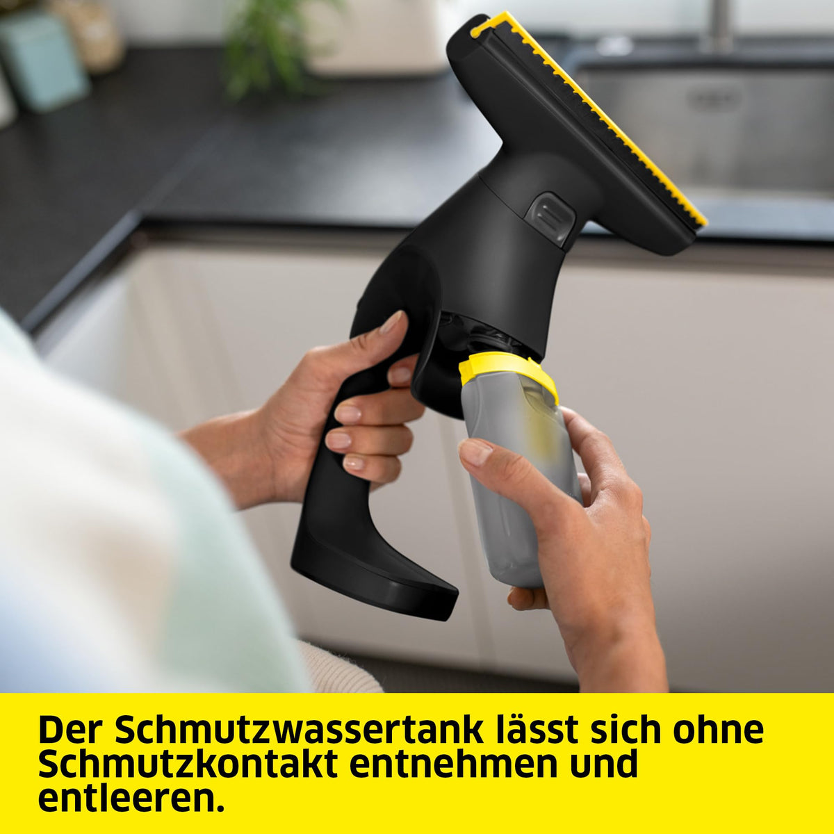 KÄRCHER Battery Window Vacuum WV Compact Care Extra+ Black - 1.633-720.0