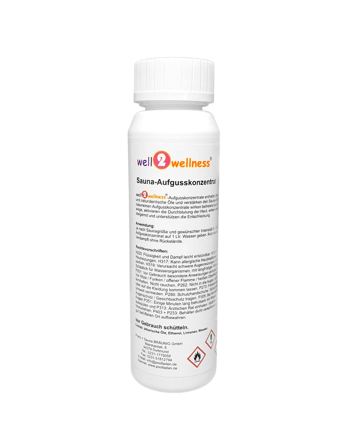 well2wellness® Sauna Infusion Set 'Sample Set/Starter Set' 6 x 125 ml + free 10g Menthol Crystals - SAPS-KL6
