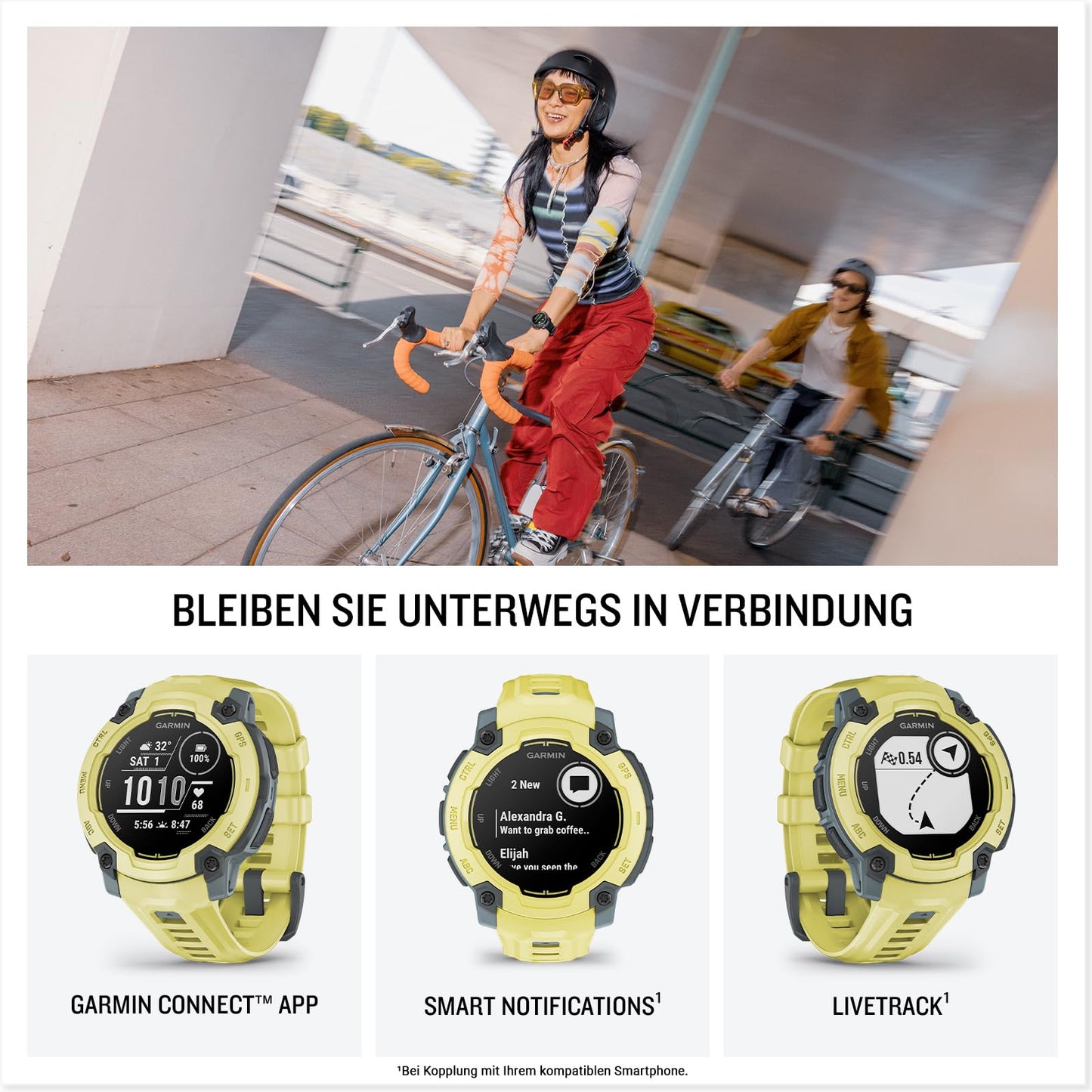 Garmin Instinct E 45mm – GPS multisport smartwatch, 0.9" display, up to 16 days battery life, 60+ sports apps, coach, multi-satellite reception, notifications - 010-02933-01