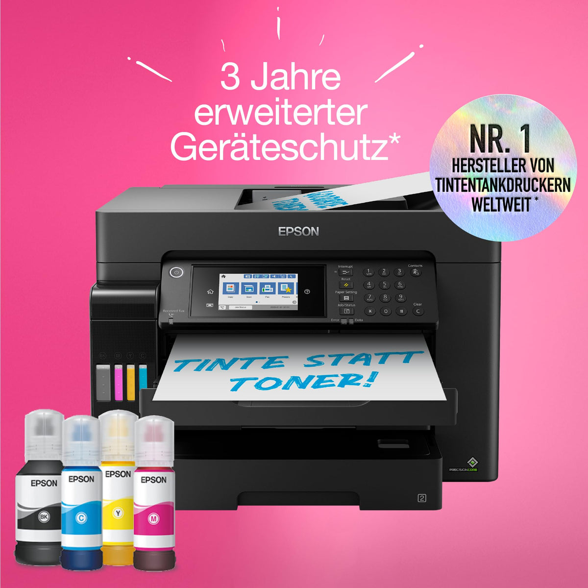 Epson EcoTank ET-16655 DIN-A3+-Multifunction Wi-Fi Ink Tank Printer with Fax - ET16655