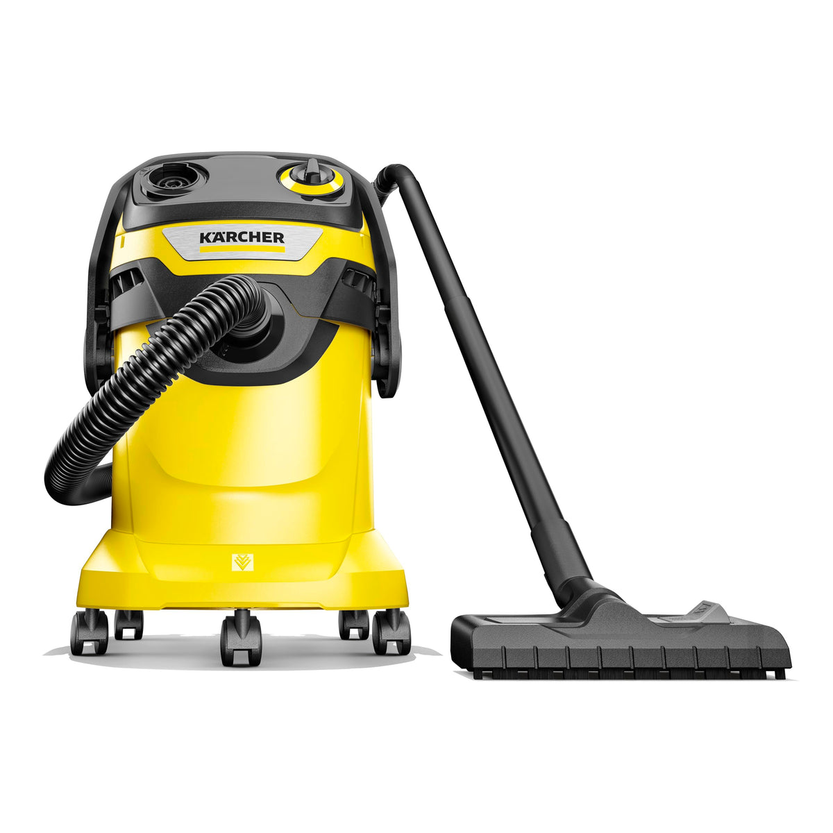 KÄRCHER Aspirator umed/usc WD 5 V-25/5/22, funcție de suflare, putere: 1.100 W, recipient din plastic: 25 l, furtun de aspirație: 2,2 m, inclus: filtru plat pliabil, duză pentru podea și duză pentru crăpături. - 1.628-300.0