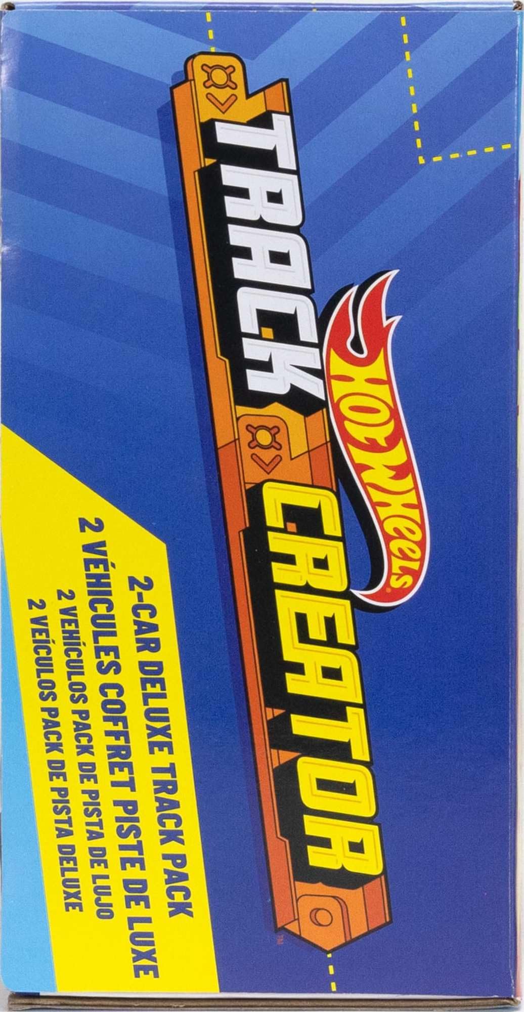 Hot Wheels Track Creator Deluxe Pack and 2 Toy Cars - JDW42