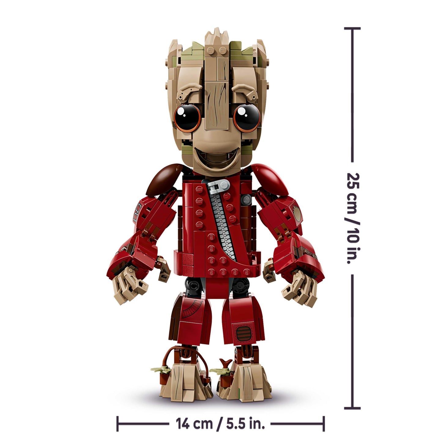 LEGO | Groot in Ravager outfit - superhero toy with buildable figure for role play - children's construction toy - creative gift for boys aged 10 and over, girls and film fans - 76341