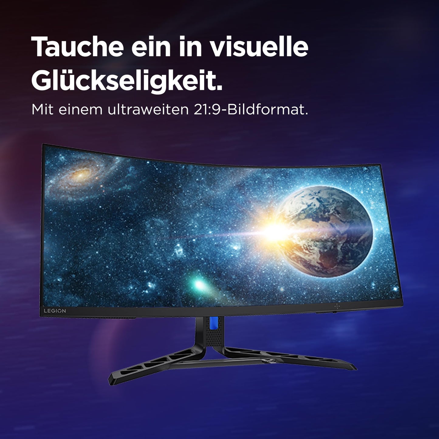 Lenovo Legion R34w-30 | 34" UWQHD Curved Gaming Monitor | 3440x1440 | 180Hz | 350 nits | 0.5ms response time | VA panel | HDMI | DisplayPort | AMD FreeSync Premium | anti-reflective | 8.1kg | black - 67C7GACBEU