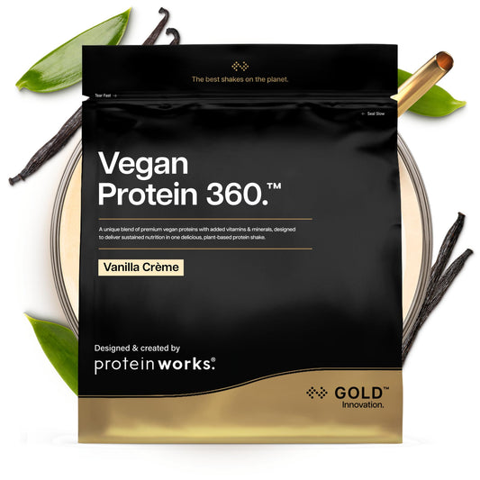 Protein Works | Vegan Protein 360 - Gold, Vanilla Cream, 2kg - POWVEGANVAN2KG