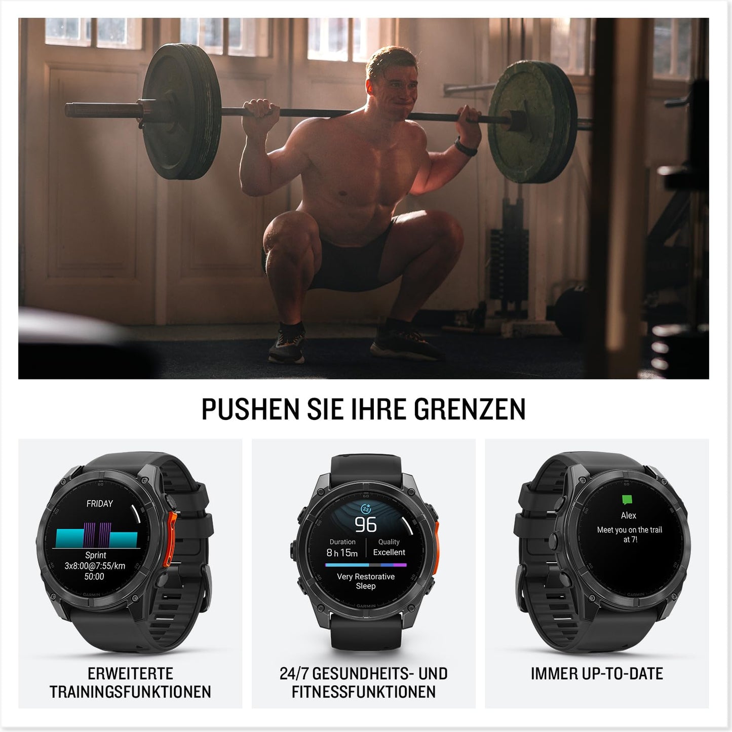 Garmin fēnix 8 51mm – multisport smartwatch, 1.4" AMOLED touch/button display, up to 29 days battery life, 80+ sports/outdoor apps, TOPO maps, ECG, telephony, music, flashlight - 010-02905-00