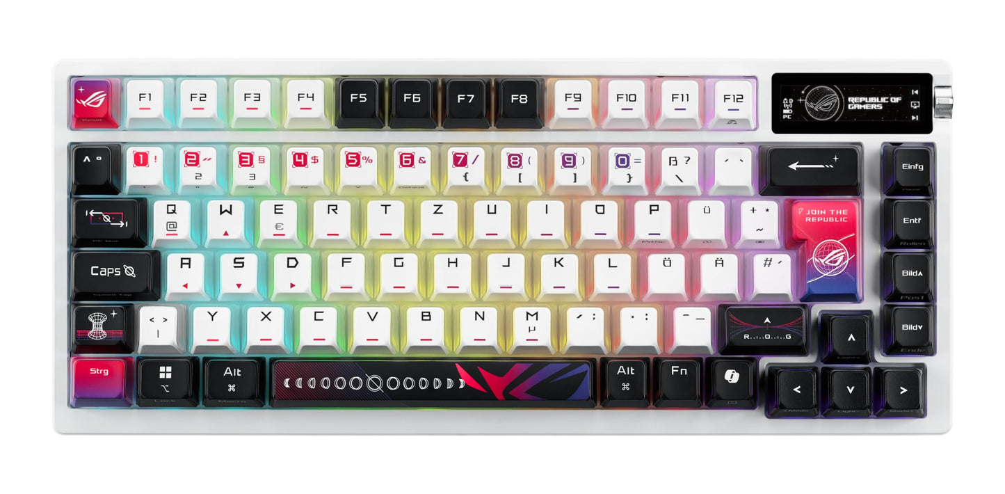 ASUS ROG Azoth X 75% Wireless White QWERTZ 90MP044F-BKDA30