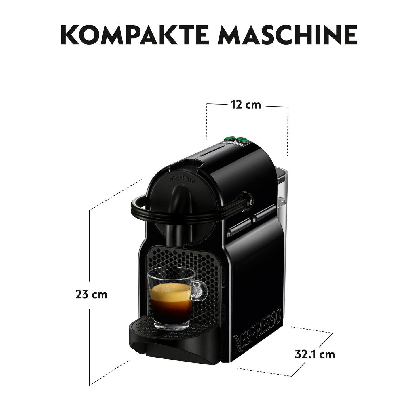 De Longhi Nespresso Inissia EN 80.B кафе машина 19 бара Черна