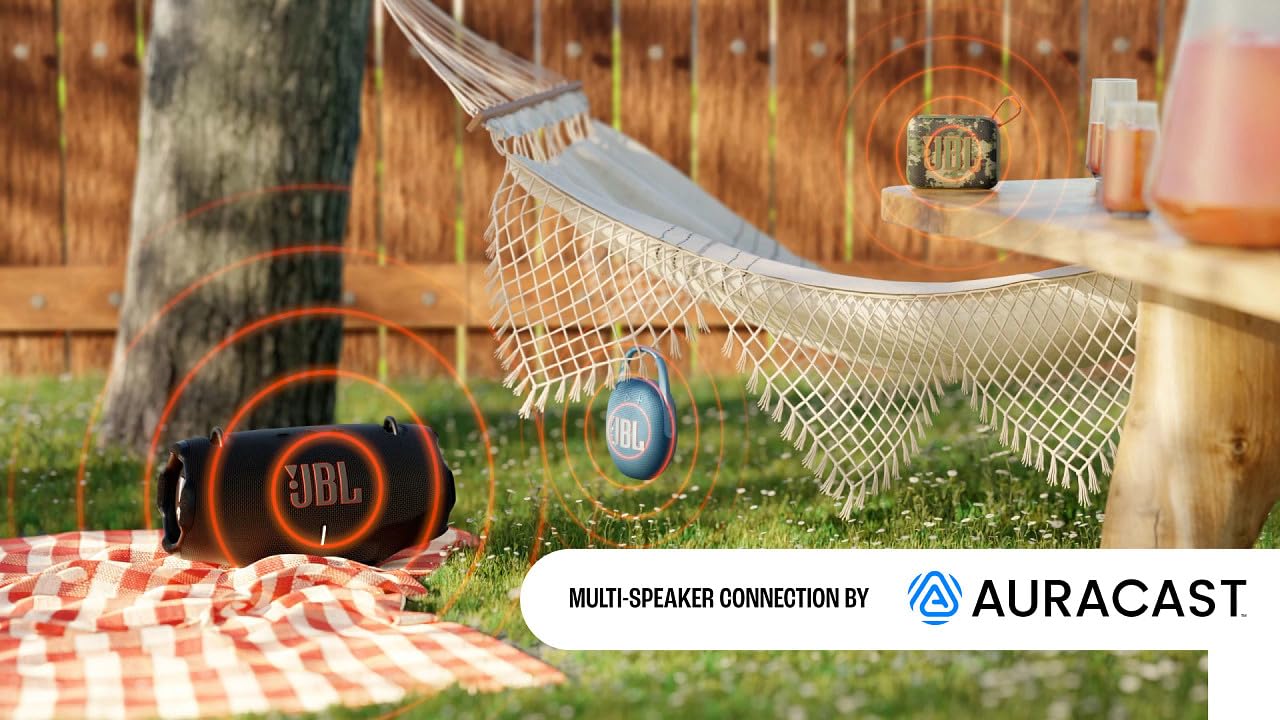 JBL Clip 5, Portable Bluetooth Speaker Box, Camouflage - JBLCLIP5SQUAD