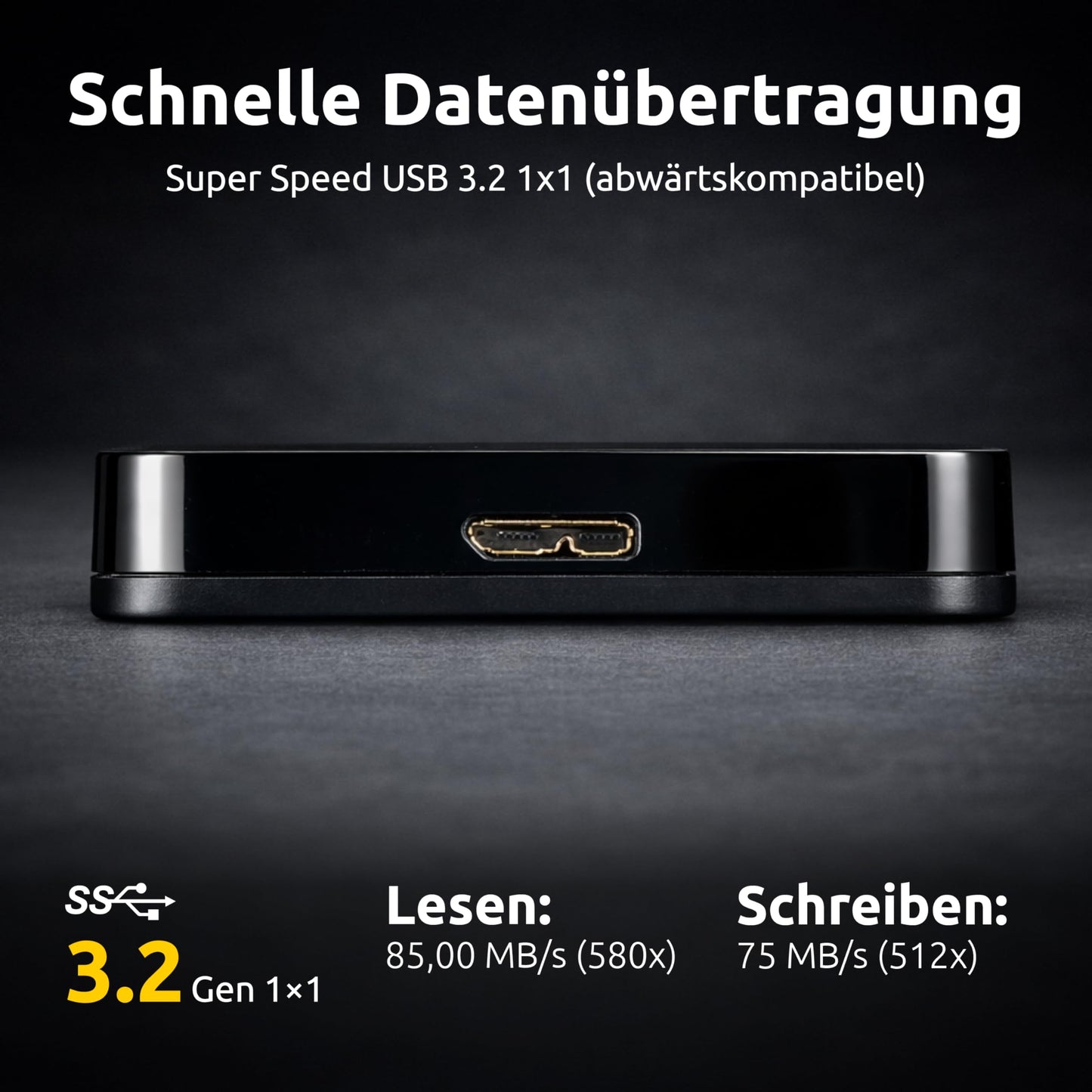 Intenso 2.5" Portable Hard Drive 320 GB - External Hard Drive USB 3.2 - BPSCS25407-6021530