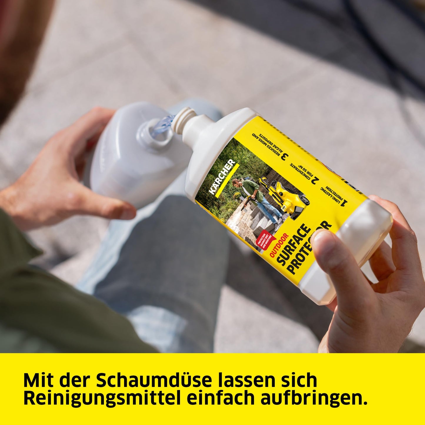 Kärcher high-pressure cleaner K 3 FJ Home, pressure: max. 120 bar, including foam nozzle for well-adhering foam and maximum dirt-dissolving power & HomeKit, yellow - 1.676-359.0