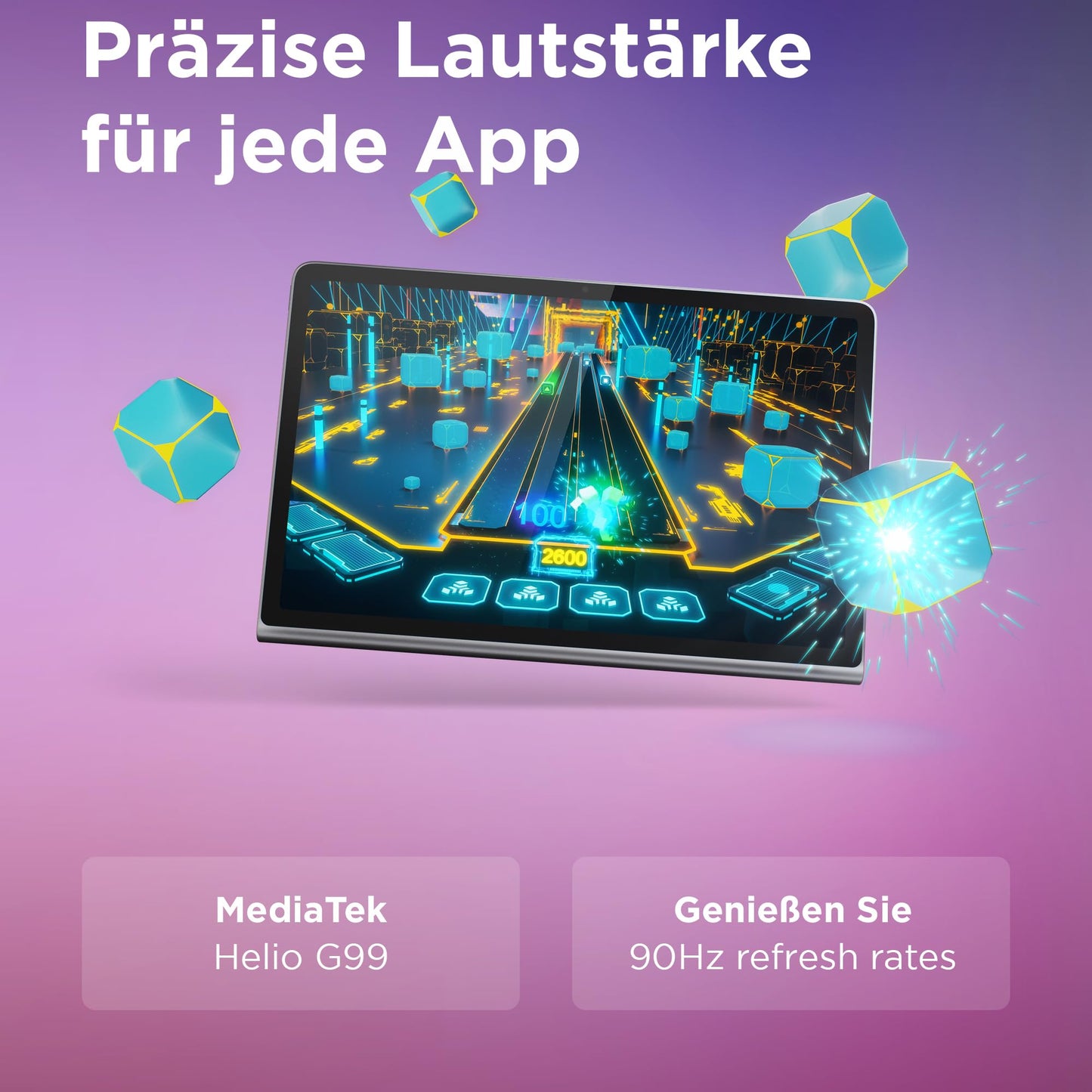Lenovo Tab Plus Tablet | 11.5'' 2K Touch Display | JBL sound system with 8 speakers | Mediatek Helio G99 | 8GB RAM | 128GB storage | Android 14 | gray - ZADX0075DE