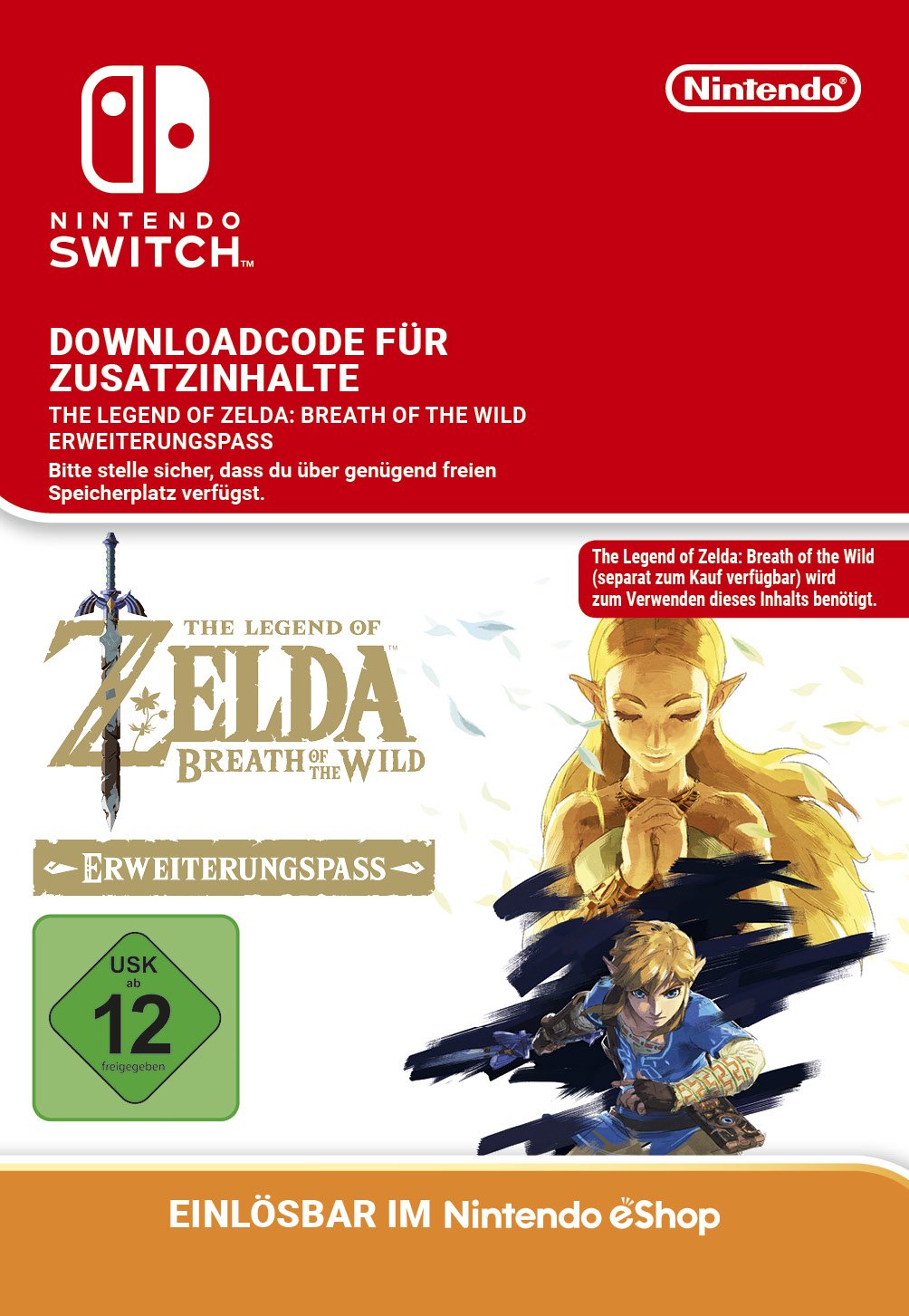 Zelda: Breath of the Wild Expansion Pass DLC [Switch Download Code] - 2560366