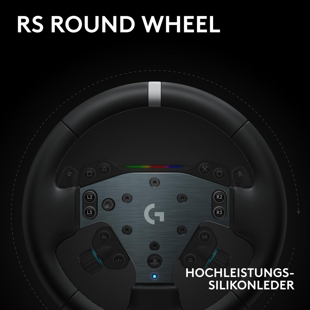 Logitech G RS50 System, 3-piece Sim Racing Wheel Setup - 991-000588