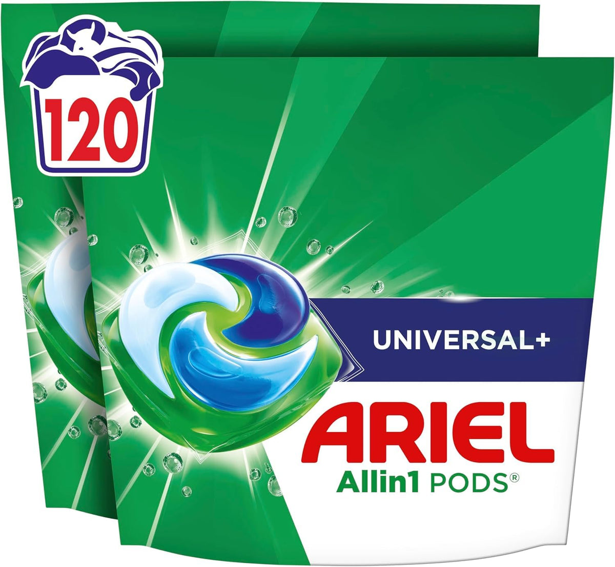 Ariel Pods Universal+ detergent, 120 spălări - 8006530329354